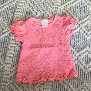 First Impressions | Pink Ruffled Shirt | 24 Months